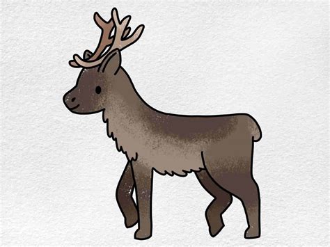 how to draw a baby reindeer